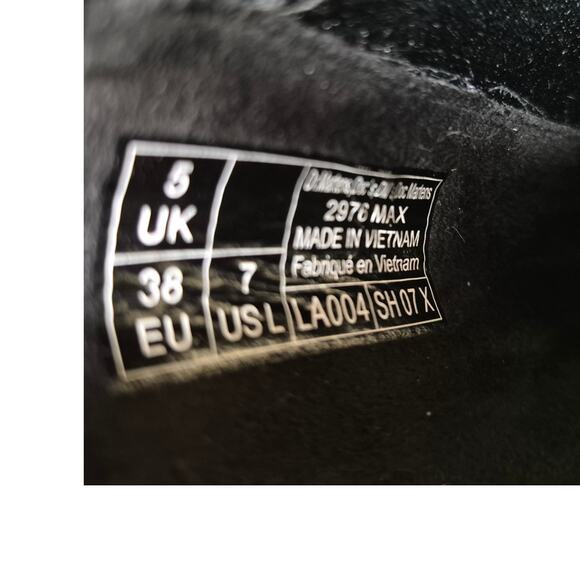 Dr Martens Black Patent Leather Distressed Chelsea Lug Sole Platform Boots US 7 - Picture 7 of 7